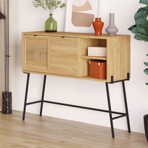 meg-GP037-0238,1-1 ΚΟΝΣΟΛΑ NAIVE MEGAPAP ΧΡΩΜΑ SAPPHIRE OAK 116X35,5X91ΕΚ.