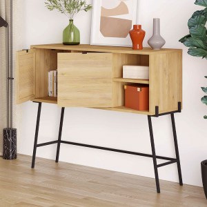 meg-GP037-0238,1-2 ΚΟΝΣΟΛΑ NAIVE MEGAPAP ΧΡΩΜΑ SAPPHIRE OAK 116X35,5X91ΕΚ.