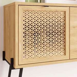 meg-GP037-0238,1-3 ΚΟΝΣΟΛΑ NAIVE MEGAPAP ΧΡΩΜΑ SAPPHIRE OAK 116X35,5X91ΕΚ.