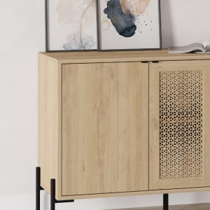 meg-GP037-0240,1-3 ΜΠΟΥΦΕΣ NAIVE MEGAPAP ΧΡΩΜΑ SAPPHIRE OAK 126X40X80ΕΚ.