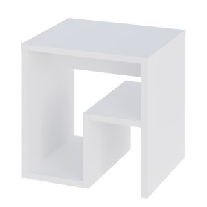 meg-GP037-0245,1-1 ΤΡΑΠΕΖΑΚΙ ΒΟΗΘΗΤΙΚΟ - ΚΟΜΟΔΙΝΟ BON MEGAPAP ΧΡΩΜΑ ΛΕΥΚΟ 40X35X40ΕΚ.