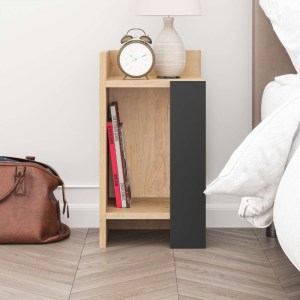 meg-GP037-0248,1-2 ΚΟΜΟΔΙΝΟ ELOS MEGAPAP ΧΡΩΜΑ SAPHHIRE OAK - SILKY BLACK 30X31,7X55ΕΚ.