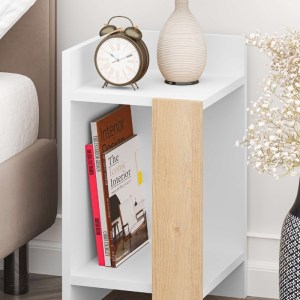 meg-GP037-0248,2-3 ΚΟΜΟΔΙΝΟ ELOS MEGAPAP ΧΡΩΜΑ ΛΕΥΚΟ - SAPHHIRE OAK 30X31,7X55ΕΚ.