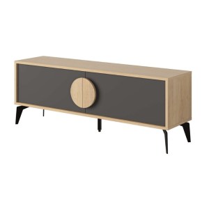 meg-GP037-0249,1-5 ΕΠΙΠΛΟ ΤΗΛΕΟΡΑΣΗΣ GORA MEGAPAP ΧΡΩΜΑ SAPPHIRE OAK - SILKY BLACK 140X35,6X51ΕΚ.
