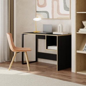 meg-GP037-0252,2-0 ΓΡΑΦΕΙΟ ΕΡΓΑΣΙΑΣ CUBO MEGAPAP ΧΡΩΜΑ BLACK WOOD 110X50X75ΕΚ.