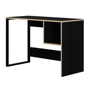 meg-GP037-0252,2-3 ΓΡΑΦΕΙΟ ΕΡΓΑΣΙΑΣ CUBO MEGAPAP ΧΡΩΜΑ BLACK WOOD 110X50X75ΕΚ.