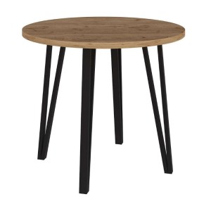 meg-GP037-0254,1-4 ΤΡΑΠΕΖΙ XANA MEGAPAP ΧΡΩΜΑ SEPET OAK Ø90X77,5ΕΚ.