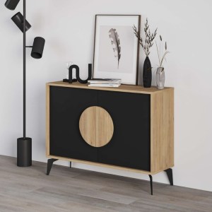 meg-GP037-0255,1-0 ΜΠΟΥΦΕΣ GORA MEGAPAP ΧΡΩΜΑ SAPPHIRE OAK - SILKY BLACK 110X40X82ΕΚ.