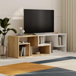 meg-GP037-0260,1-1 ΕΠΙΠΛΟ ΤΗΛΕΟΡΑΣΗΣ GLIS MEGAPAP ΠΟΛΥΜΟΡΦΙΚΟ ΧΡΩΜΑ SAPPHIRE OAK - ΛΕΥΚΟ 145X35X44,8ΕΚ.