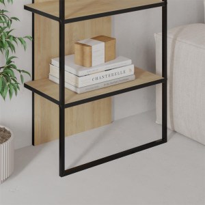 meg-GP037-0261,1-2 ΒΙΒΛΙΟΘΗΚΗ ARCHY MEGAPAP ΧΡΩΜΑ SAPPHIRE OAK 53X31,7X180ΕΚ.