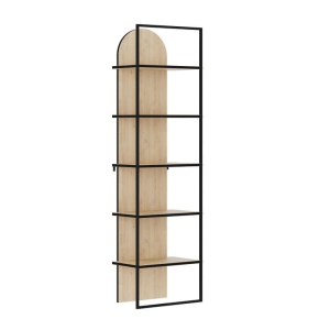meg-GP037-0261,1-3 ΒΙΒΛΙΟΘΗΚΗ ARCHY MEGAPAP ΧΡΩΜΑ SAPPHIRE OAK 53X31,7X180ΕΚ.