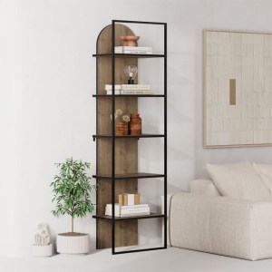 meg-GP037-0261,3-0 ΒΙΒΛΙΟΘΗΚΗ ARCHY MEGAPAP ΧΡΩΜΑ ΑΝΟΙΧΤΟ ΚΑΡΥΔΙ 53X31,7X180ΕΚ.