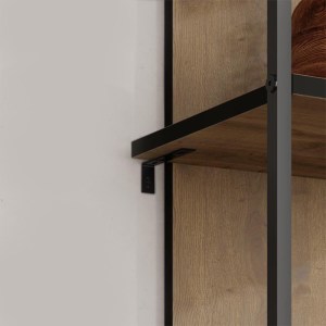 meg-GP037-0261,3-2 ΒΙΒΛΙΟΘΗΚΗ ARCHY MEGAPAP ΧΡΩΜΑ ΑΝΟΙΧΤΟ ΚΑΡΥΔΙ 53X31,7X180ΕΚ.