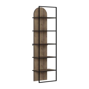 meg-GP037-0261,3-3 ΒΙΒΛΙΟΘΗΚΗ ARCHY MEGAPAP ΧΡΩΜΑ ΑΝΟΙΧΤΟ ΚΑΡΥΔΙ 53X31,7X180ΕΚ.