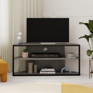 meg-GP037-0262,1-1 ΕΠΙΠΛΟ ΤΗΛΕΟΡΑΣΗΣ ΓΩΝΙΑΚΟ ECHO MEGAPAP ΧΡΩΜΑ ΓΚΡΙ ΡΕΤΡΟ 98X37X45ΕΚ.