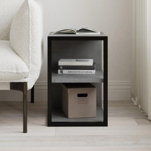 meg-GP037-0263,1-1 ΤΡΑΠΕΖΑΚΙ ΒΟΗΘΗΤΙΚΟ - ΚΟΜΟΔΙΝΟ ECHO MEGAPAP ΧΡΩΜΑ ΓΚΡΙ ΡΕΤΡΟ 30X42X45ΕΚ.