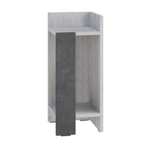 meg-GP037-0264,1-2 ΚΟΜΟΔΙΝΟ ELOS MEGAPAP ΔΕΞΙ ΧΡΩΜΑ ΛΕΥΚΟ ΑΝΤΙΚΕ - ΓΚΡΙ ΡΕΤΡΟ 25X27X60ΕΚ.