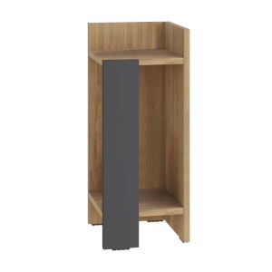 meg-GP037-0264,2-2 ΚΟΜΟΔΙΝΟ ELOS MEGAPAP ΔΕΞΙ ΧΡΩΜΑ SAPPHIRE OAK - ΑΝΘΡΑΚΙ 25X27X60ΕΚ.