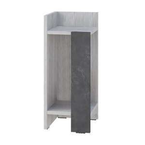 meg-GP037-0265,1-2 ΚΟΜΟΔΙΝΟ ELOS MEGAPAP ΑΡΙΣΤΕΡΟ ΧΡΩΜΑ ΛΕΥΚΟ ΑΝΤΙΚΕ - ΓΚΡΙ ΡΕΤΡΟ 25X27X60ΕΚ.