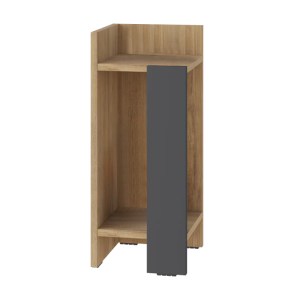 meg-GP037-0265,2-2 ΚΟΜΟΔΙΝΟ ELOS MEGAPAP ΑΡΙΣΤΕΡΟ ΧΡΩΜΑ SAPPHIRE OAK - ΑΝΘΡΑΚΙ 25X27X60ΕΚ.