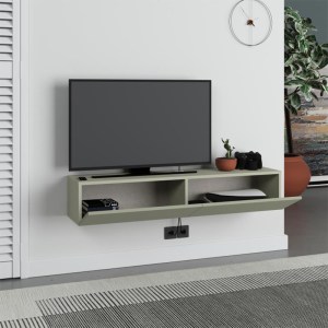 meg-GP037-0266,2-1 ΕΠΙΠΛΟ ΤΗΛΕΟΡΑΣΗΣ ΕΠΙΤΟΙΧΙΟ FRANCY MEGAPAP ΧΡΩΜΑ ASH GREEN 135X31,7X25ΕΚ.