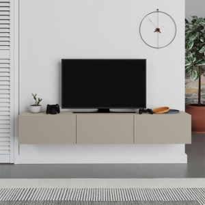 meg-GP037-0267,1-2 ΕΠΙΠΛΟ ΤΗΛΕΟΡΑΣΗΣ ΕΠΙΤΟΙΧΙΟ FRANCY MEGAPAP ΧΡΩΜΑ SANDSTONE 180X30X30ΕΚ.
