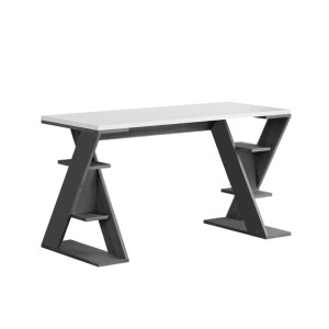 meg-GP037-0268,1-3 ΓΡΑΦΕΙΟ ΕΡΓΑΣΙΑΣ PAPILLON MEGAPAP ΧΡΩΜΑ ΑΝΘΡΑΚΙ - ΛΕΥΚΟ 137X60X75ΕΚ