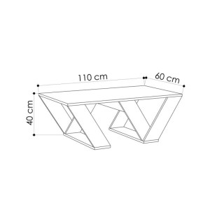 meg-GP037-0269,1-3 ΤΡΑΠΕΖΑΚΙ ΣΑΛΟΝΙΟΥ PIPRA MEGAPAP ΧΡΩΜΑ ΛΕΥΚΟ 110X60X40ΕΚ.