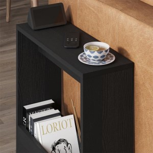 meg-GP037-0270,4-1 ΤΡΑΠΕΖΑΚΙ ΒΟΗΘΗΤΙΚΟ SIMPI MEGAPAP ΧΡΩΜΑ BLACK WOOD 55X20X60ΕΚ.