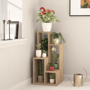 meg-GP037-0271,1-1 ΡΑΦΙΕΡΑ - ΑΝΘΟΣΤΗΛΗ SULE MEGAPAP ΧΡΩΜΑ SAPPHIRE OAK 84X20X89ΕΚ.