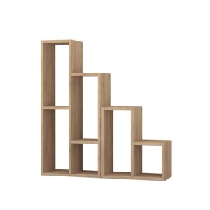 meg-GP037-0271,1-2 ΡΑΦΙΕΡΑ - ΑΝΘΟΣΤΗΛΗ SULE MEGAPAP ΧΡΩΜΑ SAPPHIRE OAK 84X20X89ΕΚ.