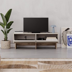 meg-GP037-0275,1-3 ΕΠΙΠΛΟ ΤΗΛΕΟΡΑΣΗΣ YUKI MEGAPAP ΧΡΩΜΑ SANDSTONE - SEPET OAK 118X35X40,6ΕΚ.