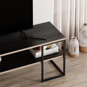 meg-GP037-0278,1-1 ΕΠΙΠΛΟ ΤΗΛΕΟΡΑΣΗΣ FRIDAY MEGAPAP ΧΡΩΜΑ BLACK WOOD 140X37X45ΕΚ.