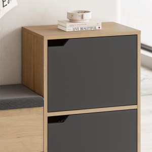 meg-GP037-0285,1-3 ΠΑΠΟΥΤΣΟΘΗΚΗ HAVEN MEGAPAP ΧΡΩΜΑ SAPPHIRE OAK - ΑΝΘΡΑΚΙ 101X35X80,4ΕΚ.