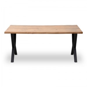 meg-GP038-0003,1-3 ΤΡΑΠΕΖΙ WALTER MEGAPAP MDF - ΜΕΤΑΛΛΙΚΟ ΧΡΩΜΑ ΑΚΑΚΙΑΣ 140X80X75ΕΚ.