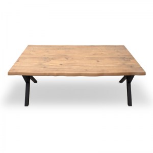 meg-GP038-0003,1-4 ΤΡΑΠΕΖΙ WALTER MEGAPAP MDF - ΜΕΤΑΛΛΙΚΟ ΧΡΩΜΑ ΑΚΑΚΙΑΣ 140X80X75ΕΚ.