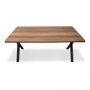 meg-GP038-0006,2-3 ΤΡΑΠΕΖΙ JEREMY MEGAPAP MDF - ΜΕΤΑΛΛΙΚΟ ΧΡΩΜΑ ΚΑΡΥΔΙ 140X80X75ΕΚ.