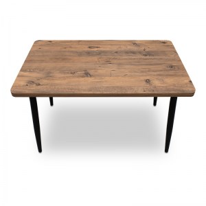 meg-GP038-0012,1-3 ΤΡΑΠΕΖΙ LEVICO MEGAPAP MDF - ΜΕΤΑΛΛΙΚΟ ΧΡΩΜΑ ΑΚΑΚΙΑΣ 120X70X75ΕΚ.