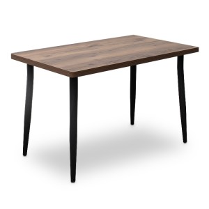 meg-GP038-0012,2-0 ΤΡΑΠΕΖΙ LEVICO MEGAPAP MDF - ΜΕΤΑΛΛΙΚΟ ΧΡΩΜΑ ΚΑΠΝΙΣΤΗ ΚΑΡΥΔΙΑ 120X70X75ΕΚ.