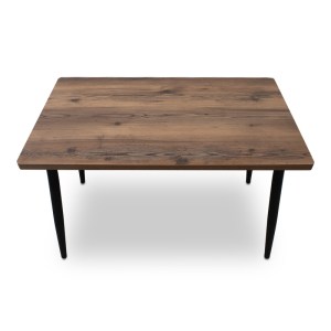 meg-GP038-0012,2-3 ΤΡΑΠΕΖΙ LEVICO MEGAPAP MDF - ΜΕΤΑΛΛΙΚΟ ΧΡΩΜΑ ΚΑΠΝΙΣΤΗ ΚΑΡΥΔΙΑ 120X70X75ΕΚ.