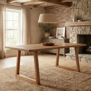 meg-GP038-0030,1-0 ΤΡΑΠΕΖΙ LIORA MEGAPAP MDF - ΞΥΛΙΝΟ ΧΡΩΜΑ ΑΚΑΚΙΑΣ 180X90X75ΕΚ.