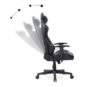 meg-GP040-0008,1-6 ΚΑΡΕΚΛΑ ΓΡΑΦΕΙΟΥ GAMING ALONSO MEGAPAP ΑΠΟ ΤΕΧΝΟΔΕΡΜΑ ΧΡΩΜΑ ΜΑΥΡΟ 67X70X125/135 ΕΚ.