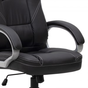 meg-GP040-0011,1-7 ΚΑΡΕΚΛΑ ΓΡΑΦΕΙΟΥ ΔΙΕΥΘΥΝΤΙΚΗ ROBIE MEGAPAP ΑΠΟ ΤΕΧΝΟΔΕΡΜΑ ΧΡΩΜΑ ΜΑΥΡΟ 64X62X108/118ΕΚ.