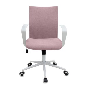 meg-GP040-0015,2-3 ΚΑΡΕΚΛΑ ΓΡΑΦΕΙΟΥ BERLIN MEGAPAP ΥΦΑΣΜΑΤΙΝΗ ΧΡΩΜΑ ΡΟΖ - ΛΕΥΚΟ 64X63X89/96ΕΚ.
