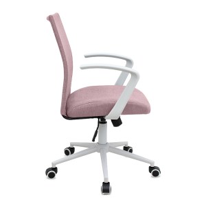 meg-GP040-0015,2-4 ΚΑΡΕΚΛΑ ΓΡΑΦΕΙΟΥ BERLIN MEGAPAP ΥΦΑΣΜΑΤΙΝΗ ΧΡΩΜΑ ΡΟΖ - ΛΕΥΚΟ 64X63X89/96ΕΚ.