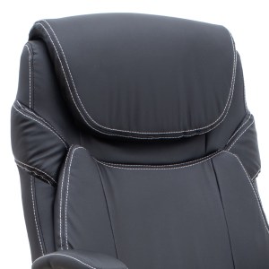 meg-GP040-0016,1-7 ΚΑΡΕΚΛΑ ΓΡΑΦΕΙΟΥ ΔΙΕΥΘΥΝΤΙΚΗ GUSTAVO MEGAPAP ΑΠΟ ΤΕΧΝΟΔΕΡΜΑ ΧΡΩΜΑ ΜΑΥΡΟ 69X65X116/126ΕΚ.