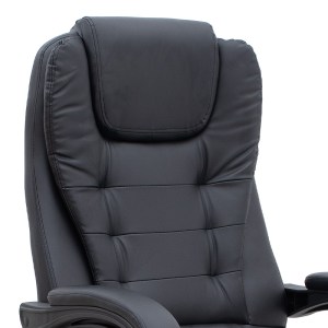 meg-GP040-0017,1-10 ΚΑΡΕΚΛΑ ΓΡΑΦΕΙΟΥ ΔΙΕΥΘΥΝΤΙΚΗ DARIA MEGAPAP ΜΕ ΥΠΟΠΟΔΙΟ ΑΠΟ ΤΕΧΝΟΔΕΡΜΑ ΧΡΩΜΑ ΜΑΥΡΟ 65X65X117/127ΕΚ.