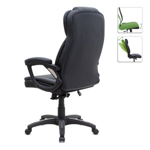 meg-GP040-0018,1-1 ΚΑΡΕΚΛΑ ΓΡΑΦΕΙΟΥ ΔΙΕΥΘΥΝΤΙΚΗ MORGAN MEGAPAP ΑΠΟ ΤΕΧΝΟΔΕΡΜΑ ΧΡΩΜΑ ΜΑΥΡΟ 67X65X112/122ΕΚ.