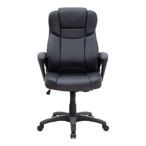meg-GP040-0018,1-3 ΚΑΡΕΚΛΑ ΓΡΑΦΕΙΟΥ ΔΙΕΥΘΥΝΤΙΚΗ MORGAN MEGAPAP ΑΠΟ ΤΕΧΝΟΔΕΡΜΑ ΧΡΩΜΑ ΜΑΥΡΟ 67X65X112/122ΕΚ.