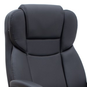 meg-GP040-0018,1-7 ΚΑΡΕΚΛΑ ΓΡΑΦΕΙΟΥ ΔΙΕΥΘΥΝΤΙΚΗ MORGAN MEGAPAP ΑΠΟ ΤΕΧΝΟΔΕΡΜΑ ΧΡΩΜΑ ΜΑΥΡΟ 67X65X112/122ΕΚ.